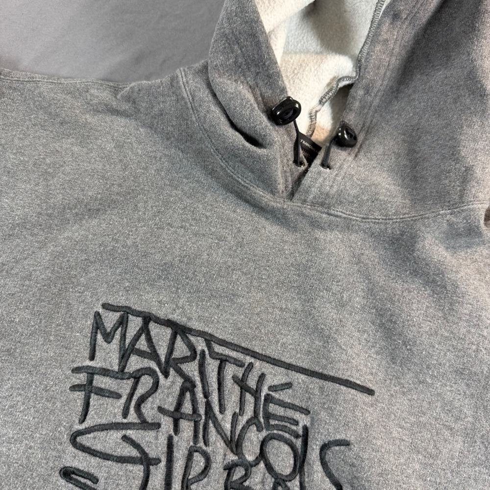Vintage Marithe Francois Girbaud Embroidered Logo Hoodie Y2K Streetwear Large